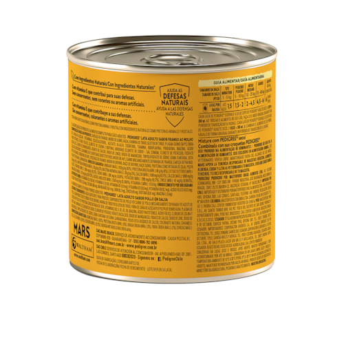 Patê Pedigree para Cães Adultos Sabor Frango Lata 280g