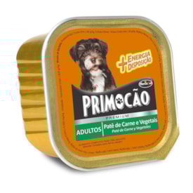 Patê Primocão Premium para Cães Adultos Sabor Carne e Vegetais 300 g