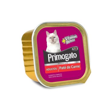 Patê Primogato Premium para Gatos Adultos Sabor Carne 150g