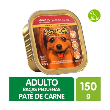 Patê Special Dog para Cães Adultos de Raças Pequenas Sabor Carne 150 g