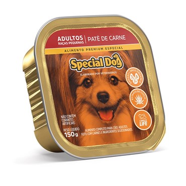 Patê Special Dog para Cães Adultos de Raças Pequenas Sabor Carne 150 g