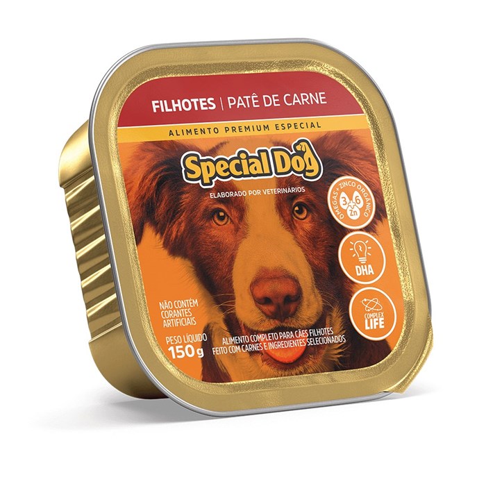 Patê Special Dog para Cães Filhotes Sabor Carne 150g