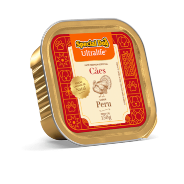 Patê Special Dog Ultralife para Cães Sabor Peru Edição Especial de Natal 150 g