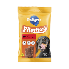 Pedigree Petisco Filezitos Cães Adultos Carne 60g