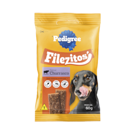Pedigree Petisco Filezitos Cães Adultos Churrasco 60g