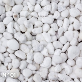 Pedra Branca Dolomita para Jardins 9,5kg Tamanho 1 - Pedrargil
