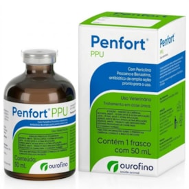 Penfort PPU Antibiótico Injetável Ouro Fino 50ml