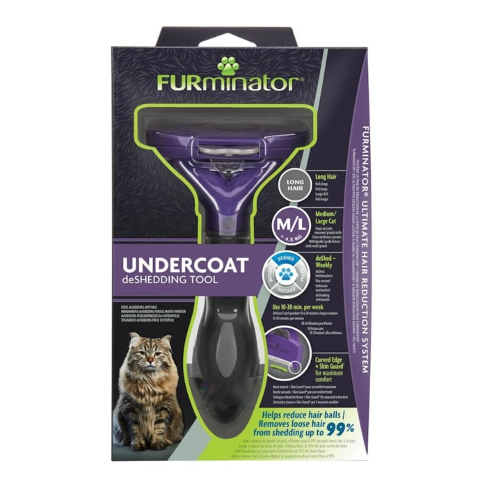 Pente Furminator Cat para Gatos de Pelos Longos Médio/Grande - T691662