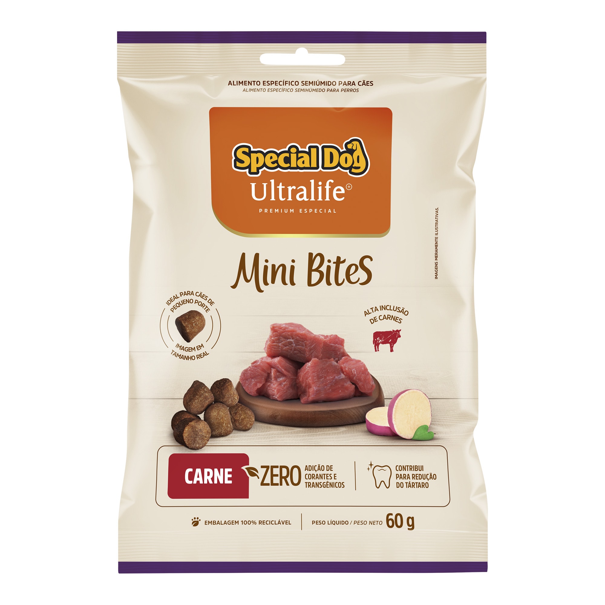 Petisco Bifinho para Cachorro Special Dog Ultralife Mini Bites