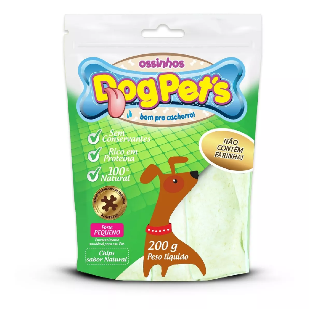 Petisco Chips Natural Dog Pet's 200g