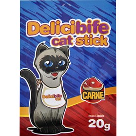 Petisco Delicibife Cat para Gatos Sabor Carne 20g