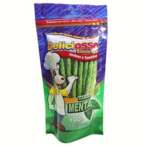 Petisco Deliciosso para Cães Sabor Menta 100g