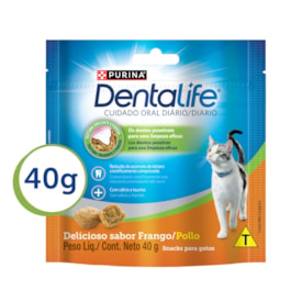 Petisco DentaLife Purina para Gatos Sabor Frango 40g  