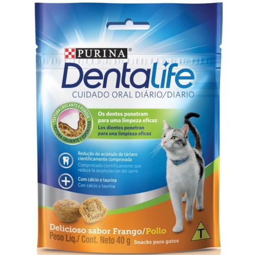 Petisco DentaLife Purina para Gatos Sabor Frango 40g  