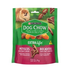 Petisco Dog Chow Carinhos para Cães Sabor Mix de Carne e Cenoura 75g