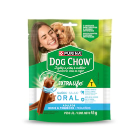 Petisco Dog Chow Extra Life Saúde Oral para Cães Adultos Raças Mini e Pequenas - imagem adicional