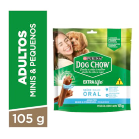 Petisco Dog Chow Extra Life Saúde Oral para Cães Adultos Raças Mini e Pequenas - imagem adicional