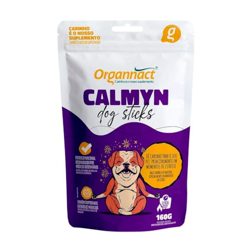 Petisco Dog Sticks Organnact Calmyn Cães 160g