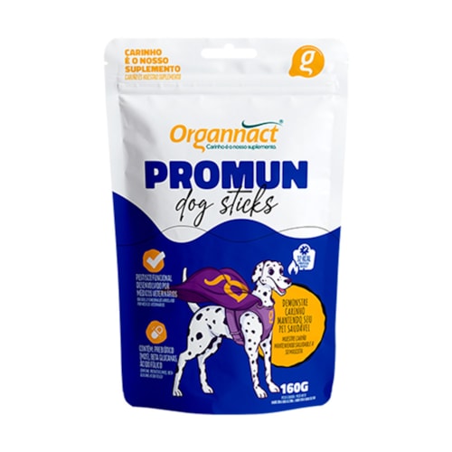 Petisco Dog Sticks Organnact Promun Cães 160g