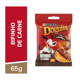Petisco Doguitos Purina para Cães Sabor Bifinho de Carne 65g - imagem adicional