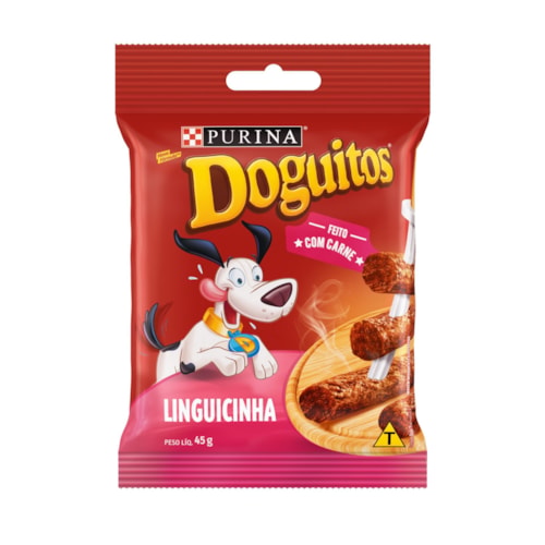 Petisco Doguitos Purina para Cães Sabor Linguicinha 45g