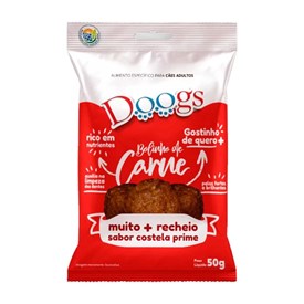 Petisco Doogs Care Snacks Sabor Bolinho de Carne para Cães Adultos 50g