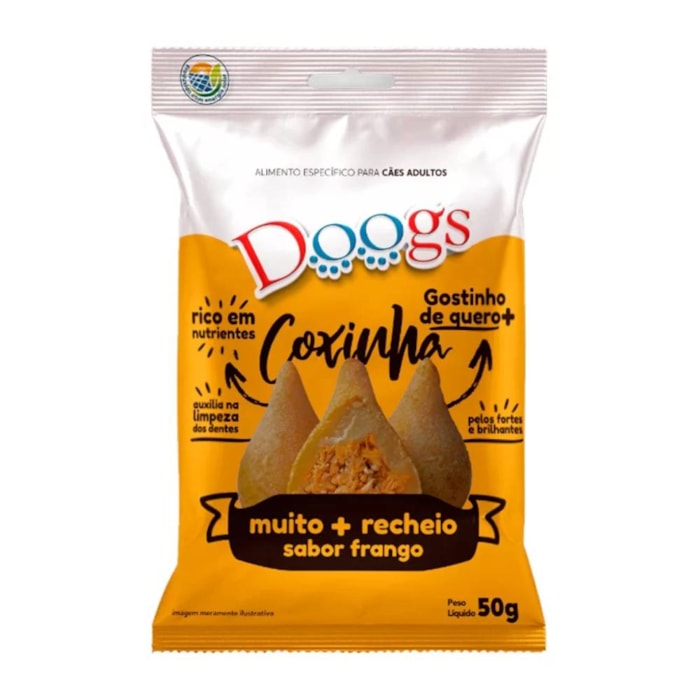 Petisco Doogs Care Snacks Sabor Coxinha para Cães Adultos 50g