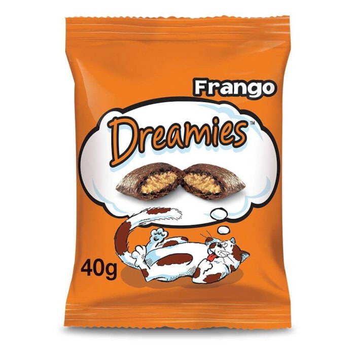 Petisco Dreamies para Gatos Adultos Sabor Frango  40g