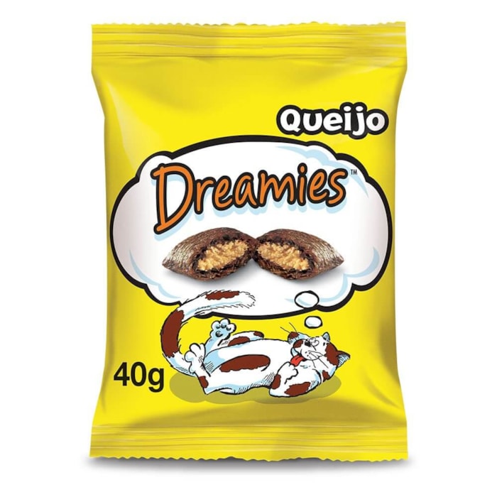 Petisco Dreamies para Gatos Adultos Sabor Queijo 40g