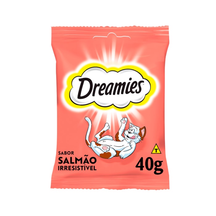 Petisco Dreamies Salmão Gatos Adultos 40g