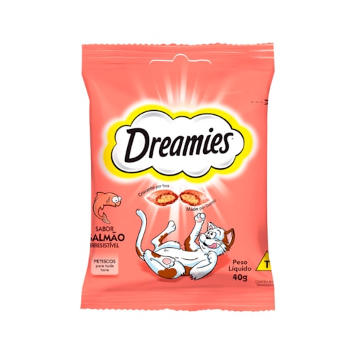 Petisco Dreamies Salmão Gatos Adultos 40g