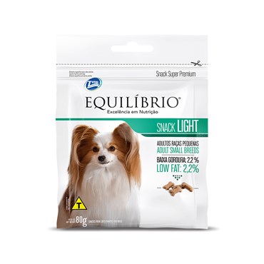 Petisco Equilíbrio Snacks Light para Cães Adultos de Raças Pequenas 80g