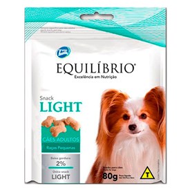 Petisco Equilíbrio Snacks Light para Cães Adultos de Raças Pequenas 80g