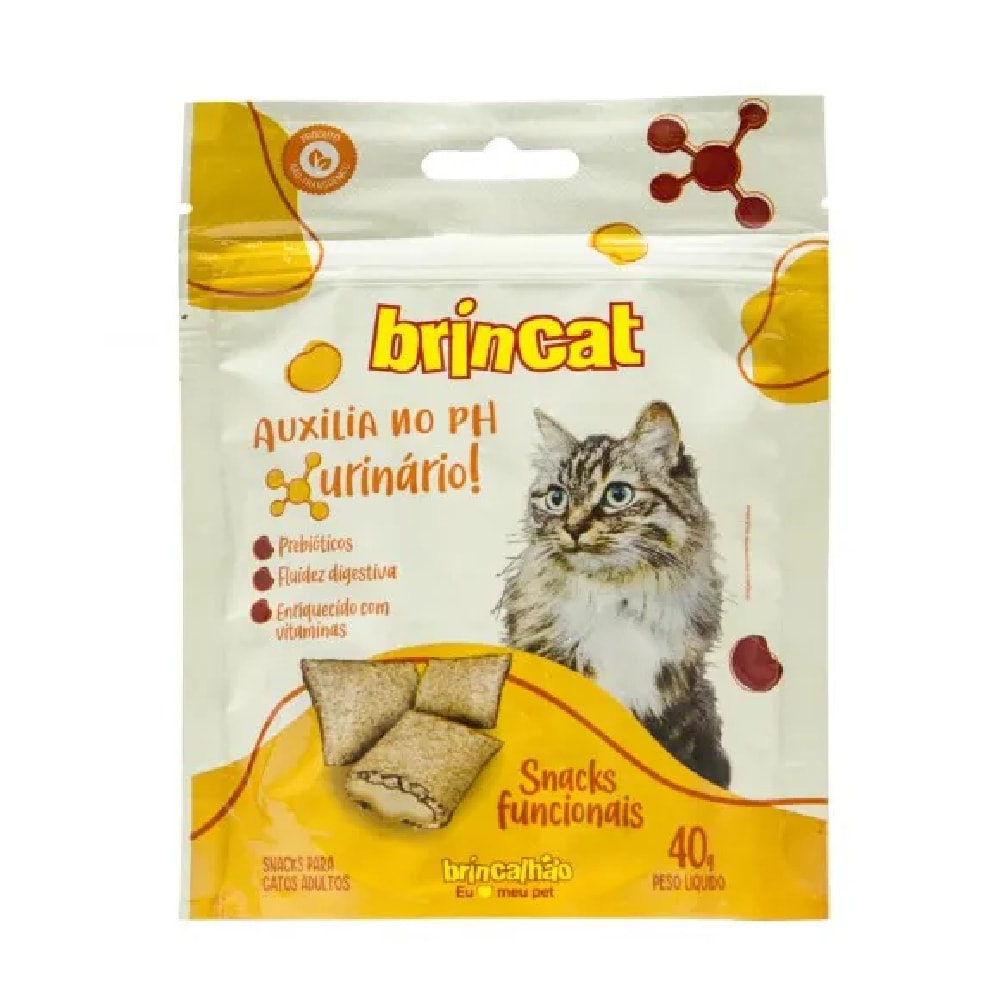 Petisco Funcional para Gatos Anti Bola de Pelos Brincalhão Pet 40g