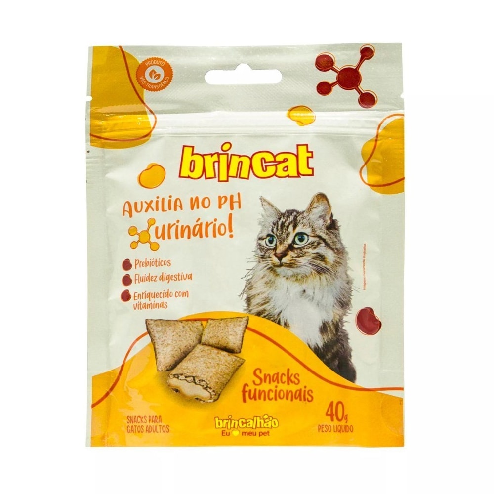 Petisco Funcional para Gatos Controle Urinário Brincalhão Pet 40g