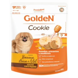 Petisco Golden Cookie Cães Adultos Sabor Banana, Aveia & Mel 350g - imagem adicional