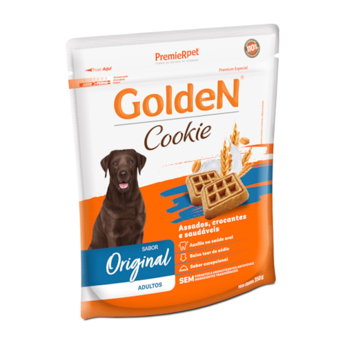 Petisco Golden Cookie Cães Adultos Sabor Original 350g - imagem adicional