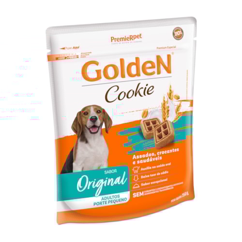 Petisco Golden Cookie para Cães Adultos de Porte Pequeno Sabor Original 350g