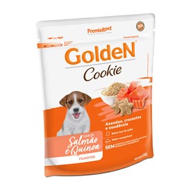 Petisco Golden Cookie para Cães Filhotes Sabor Salmão e Quinoa 350g