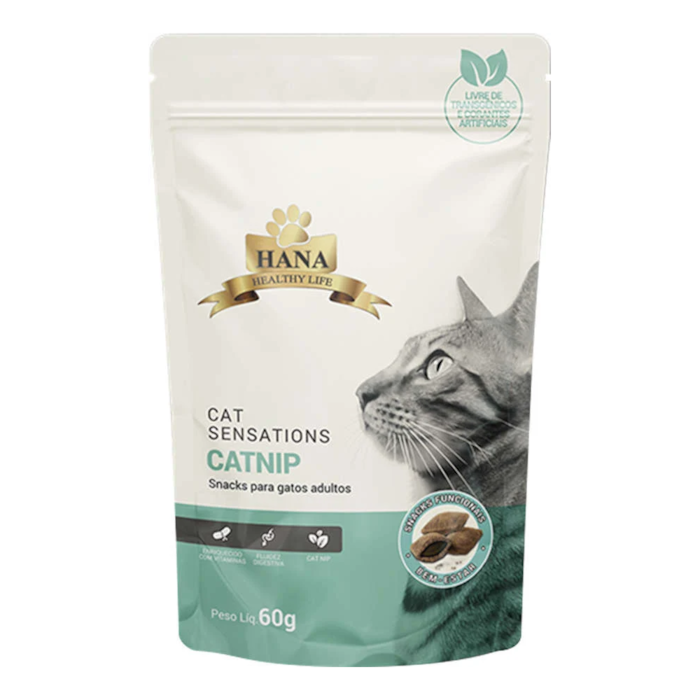 Petisco Hana Nuggets para Gatos com Catnip Sensations 60g