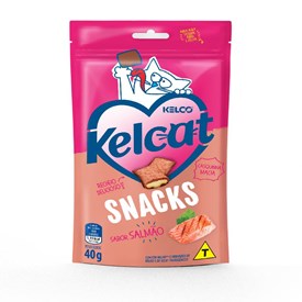 Petisco Kelcat Snack Sabor Salmão para Gatos 40g