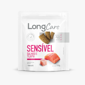 Petisco Longcare Sensível Sabor Salmão e Tilapia 250g - Avert