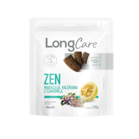 Petisco Longcare Zen para Cães Sabor Maracujá, Valeriana e Camomila 250g - Avert