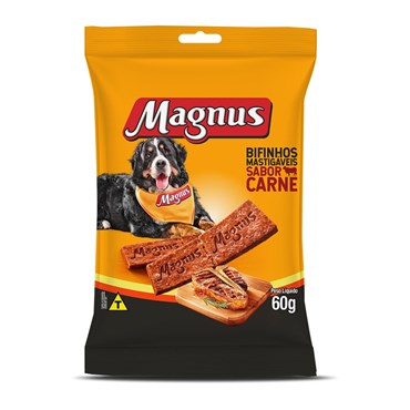 Petisco Magnus Bifinho Mastigável para Cães Sabor Carne 