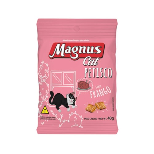 Petisco Magnus Cat Sabor Frango para Gatos 40g