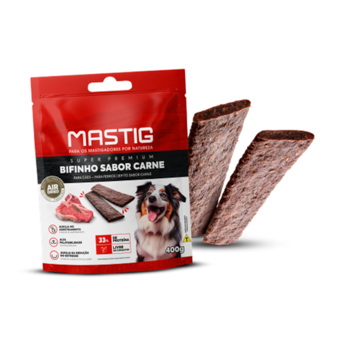 Petisco Mastig Super Premium para Cães Bifinho Carne 400g