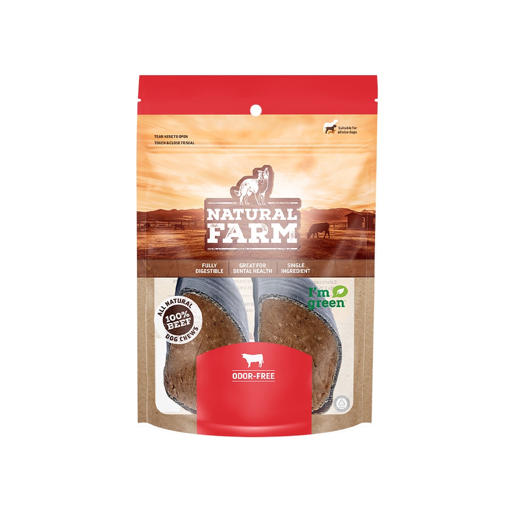 Petisco Natural Casco Bovino Bacon e Queijo Natural Farm 2 Unidades