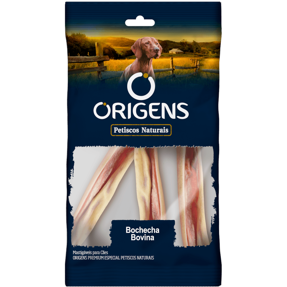 Petisco Natural Origens Bochecha Bovina 30g