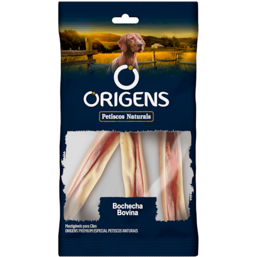 Petisco Natural Origens Bochecha Bovina 30g