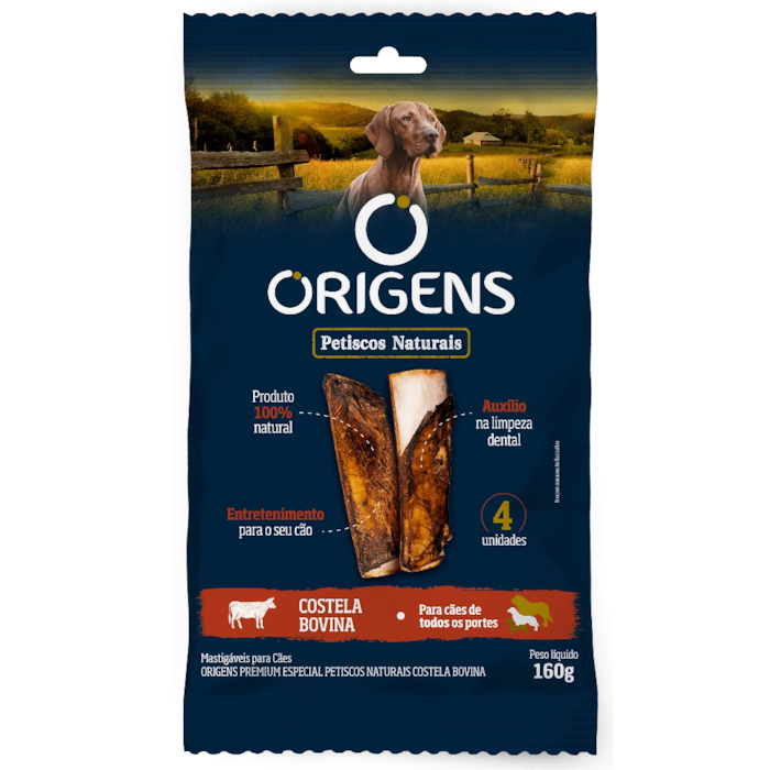 Petisco Natural Origens Costela 160g